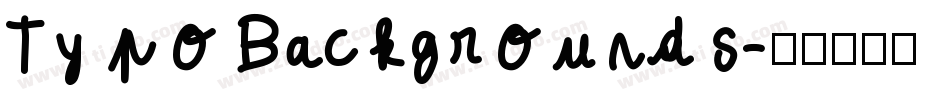 Typo Backgrounds字体转换